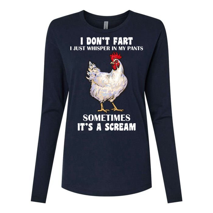 I Don't Fart I whisper In My Pants It's A Scream Womens Cotton Relaxed Long Sleeve T-Shirt