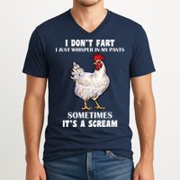 I Don't Fart I whisper In My Pants It's A Scream V-Neck T-Shirt