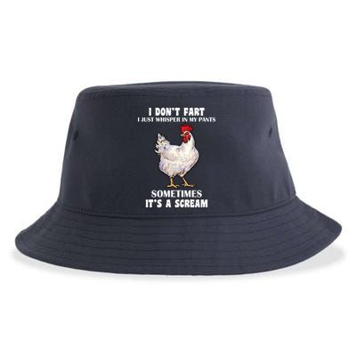 I Don't Fart I whisper In My Pants It's A Scream Sustainable Bucket Hat