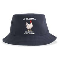 I Don't Fart I whisper In My Pants It's A Scream Sustainable Bucket Hat