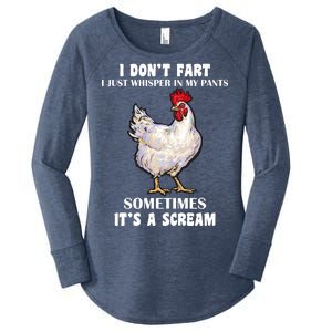 I Don't Fart I whisper In My Pants It's A Scream Women's Perfect Tri Tunic Long Sleeve Shirt