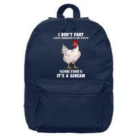 I Don't Fart I whisper In My Pants It's A Scream 16 in Basic Backpack
