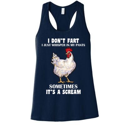 I Don't Fart I whisper In My Pants It's A Scream Womens Tank Top