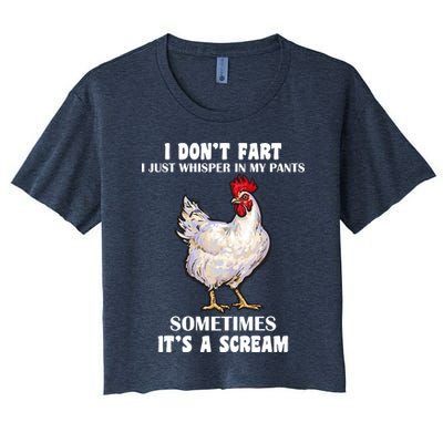 I Don't Fart I whisper In My Pants It's A Scream Crop Top