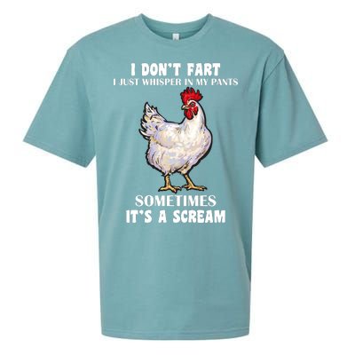 I Don't Fart I whisper In My Pants It's A Scream Sueded Cloud Jersey T-Shirt