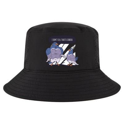 I Don't Fly That's Cardio Pigeon Funny Cool Comfort Performance Bucket Hat