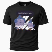 I Don't Fly That's Cardio Pigeon Funny Cooling Performance Crew T-Shirt