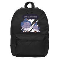 I Don't Fly That's Cardio Pigeon Funny 16 in Basic Backpack