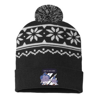 I Don't Fly That's Cardio Pigeon Funny USA-Made Snowflake Beanie