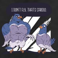 I Don't Fly That's Cardio Pigeon Funny Golf Towel