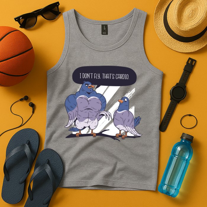 I Don't Fly That's Cardio Pigeon Funny Tank Top