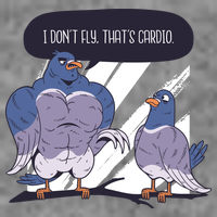 I Don't Fly That's Cardio Pigeon Funny Kids T-Shirt