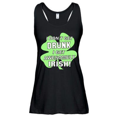 I Don't Get Drunk I get Awesomely Irish Ladies Essential Flowy Tank