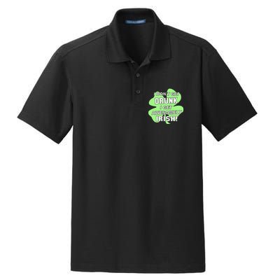 I Don't Get Drunk I get Awesomely Irish Dry Zone Grid Polo