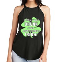 I Don't Get Drunk I get Awesomely Irish Women's Perfect Tri Rocker Tank
