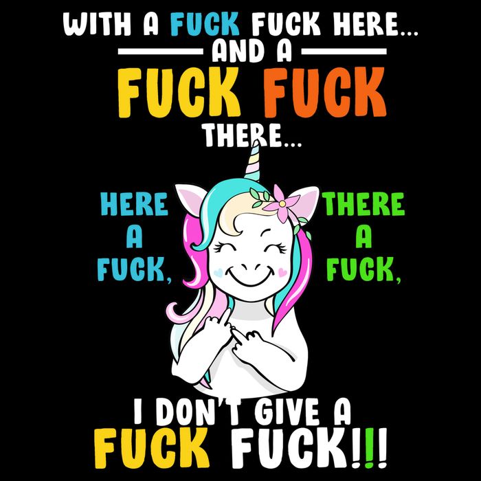 I Don't Give A Fuck Fuck Offensive Funny Unicorn Long Sleeve Shirt