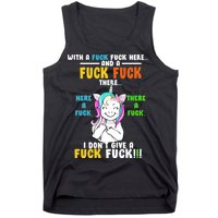 I Don't Give A Fuck Fuck Offensive Funny Unicorn Tank Top