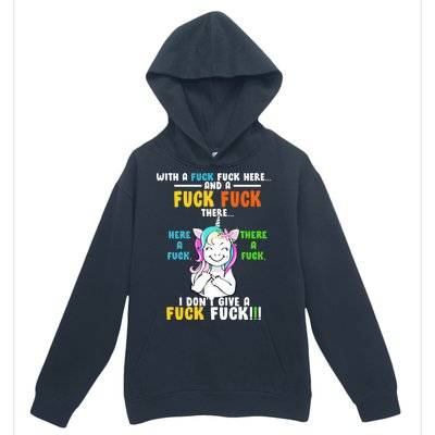 I Don't Give A Fuck Fuck Offensive Funny Unicorn Urban Pullover Hoodie