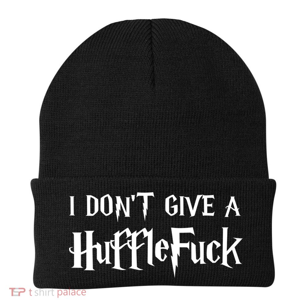 I Don't Give A HuffleFuck Knit Cap Winter Beanie