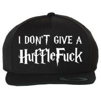 I Don't Give A HuffleFuck Wool Snapback Cap