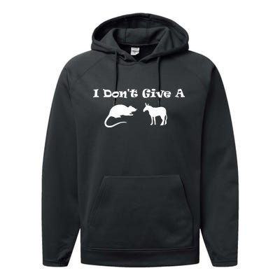 I Don't Give A Rat's Ass Performance Fleece Hoodie