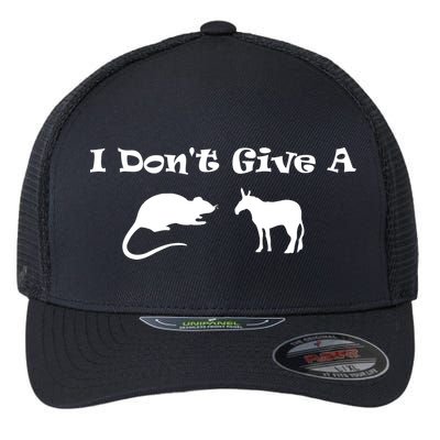 I Don't Give A Rat's Ass Flexfit Unipanel Trucker Cap