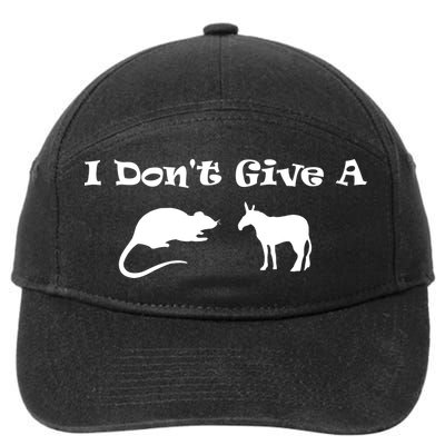 I Don't Give A Rat's Ass 7-Panel Snapback Hat