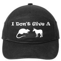 I Don't Give A Rat's Ass 7-Panel Snapback Hat