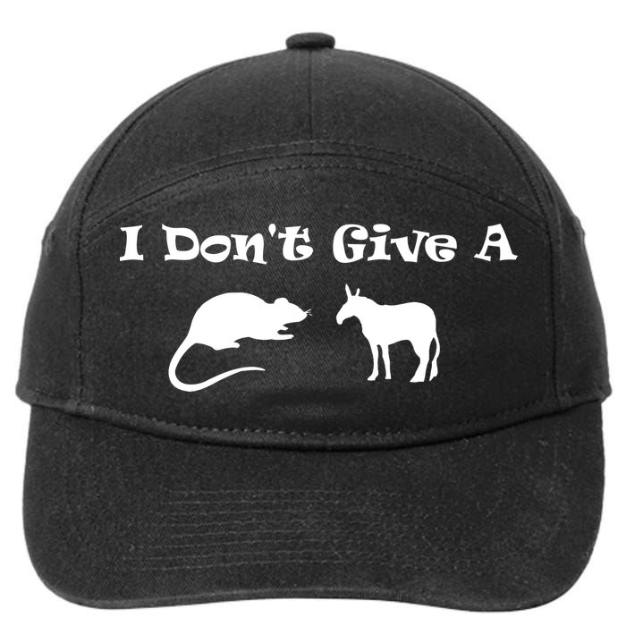 I Don't Give A Rat's Ass 7-Panel Snapback Hat