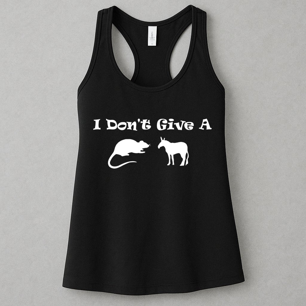 I Don't Give A Rat's Ass Womens Tank Top