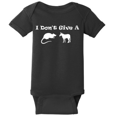 I Don't Give A Rat's Ass Baby Bodysuit