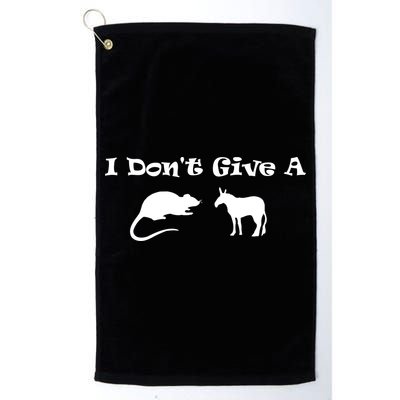 I Don't Give A Rat's Ass Golf Towel