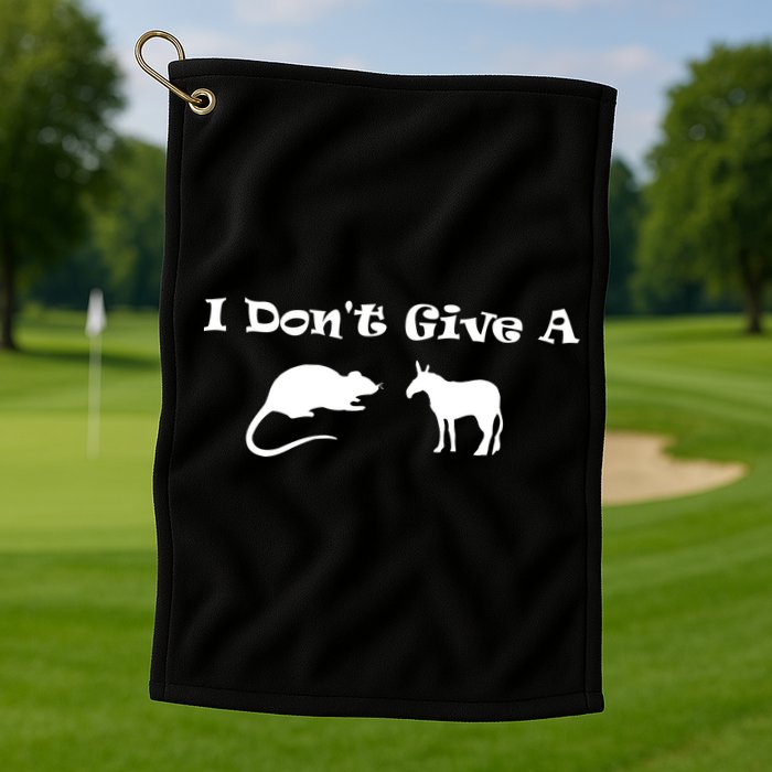 I Don't Give A Rat's Ass Golf Towel