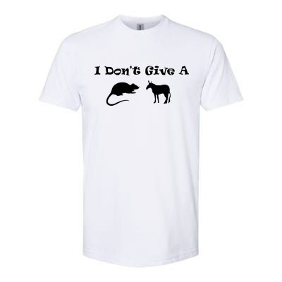 I Don't Give A Rat's Ass Softstyle® CVC T-Shirt