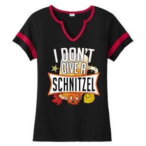 I Don't Give A Schnitzel Ladies Halftime Notch Neck Tee