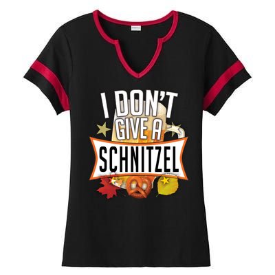 I Don't Give A Schnitzel Ladies Halftime Notch Neck Tee