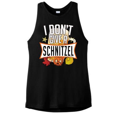 I Don't Give A Schnitzel Ladies PosiCharge Tri-Blend Wicking Tank