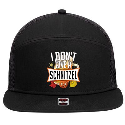 I Don't Give A Schnitzel 7 Panel Mesh Trucker Snapback Hat