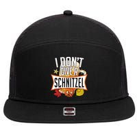 I Don't Give A Schnitzel 7 Panel Mesh Trucker Snapback Hat