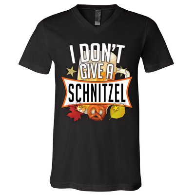 I Don't Give A Schnitzel V-Neck T-Shirt