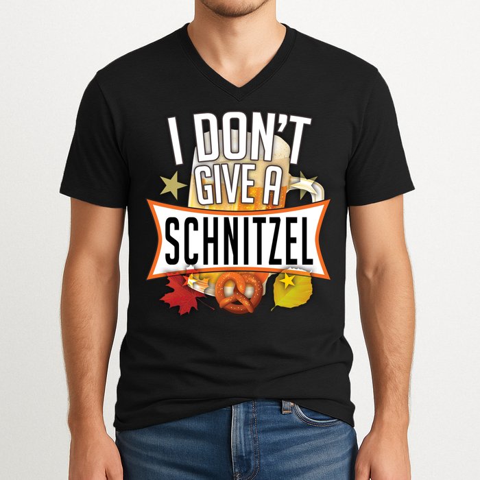 I Don't Give A Schnitzel V-Neck T-Shirt