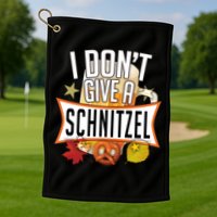 I Don't Give A Schnitzel Golf Towel