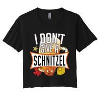 I Don't Give A Schnitzel Crop Top