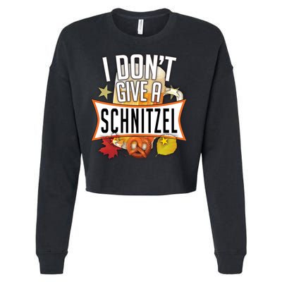 I Don't Give A Schnitzel Cropped Pullover Crew