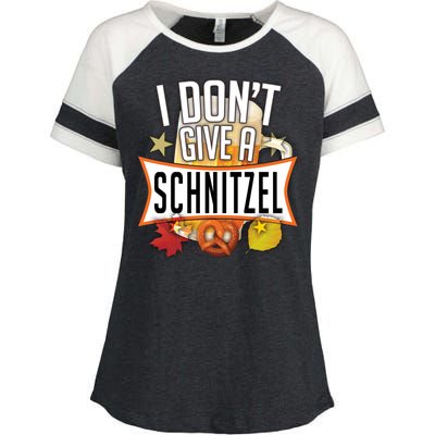 I Don't Give A Schnitzel Enza Ladies Jersey Colorblock Tee