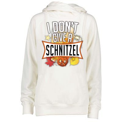 I Don't Give A Schnitzel Womens Funnel Neck Pullover Hood