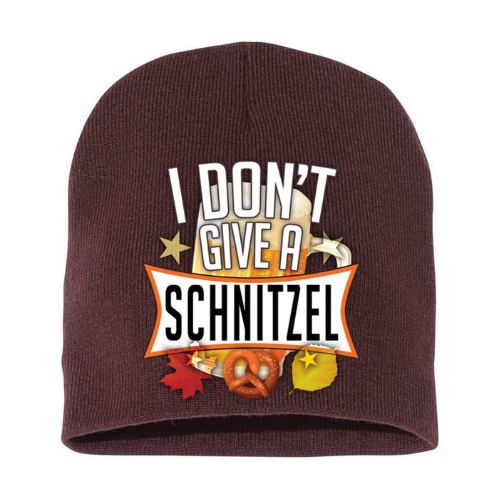 I Don't Give A Schnitzel Short Acrylic Beanie