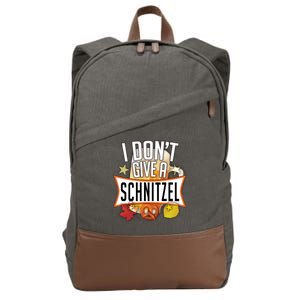 I Don't Give A Schnitzel Cotton Canvas Backpack