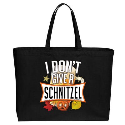 I Don't Give A Schnitzel Cotton Canvas Jumbo Tote