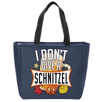 I Don't Give A Schnitzel Zip Tote Bag